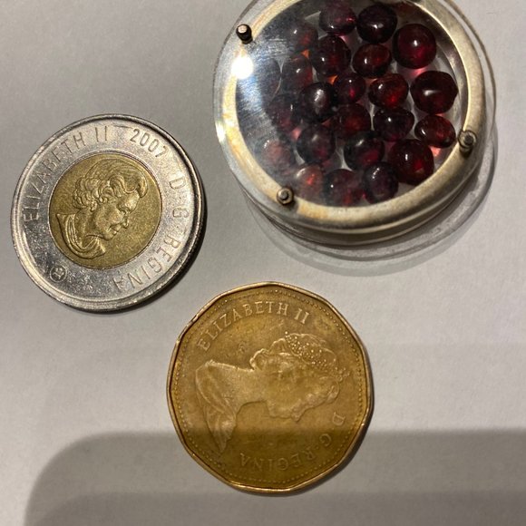 Unique garnet and silver necklace - Picture 4 of 5